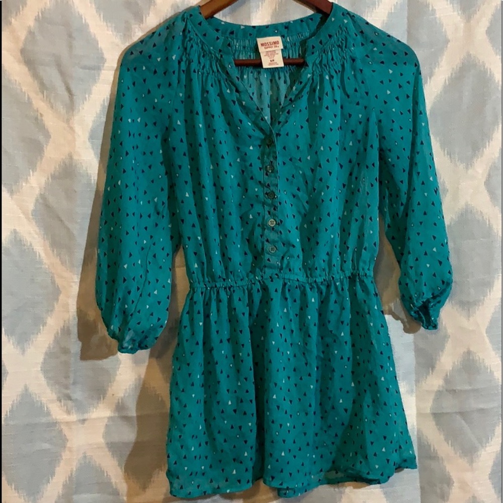 Lady’s Mossimo Tunic Teal Size Small